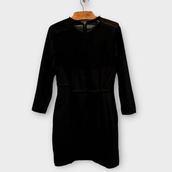 JASON WU Mesh-inset 3/4-sleeve Sheath Dress Size 10 - Picture 5 of 12